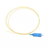 Pigtail SC/UPC PVC yksimuotokuitu Extralink G.657.A1 FTTH 900 µm 1 m keltainen