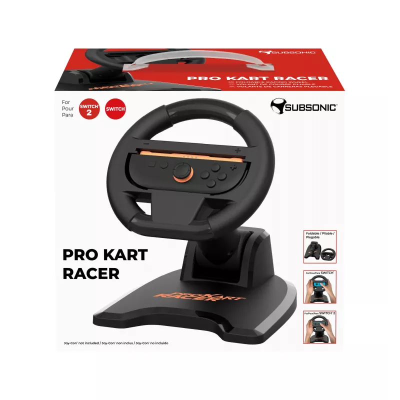 SUBSONIC SA5727-1 -ratti Nintendo Switchille — säädettävä herkkyys, kart-racer-muotoilu