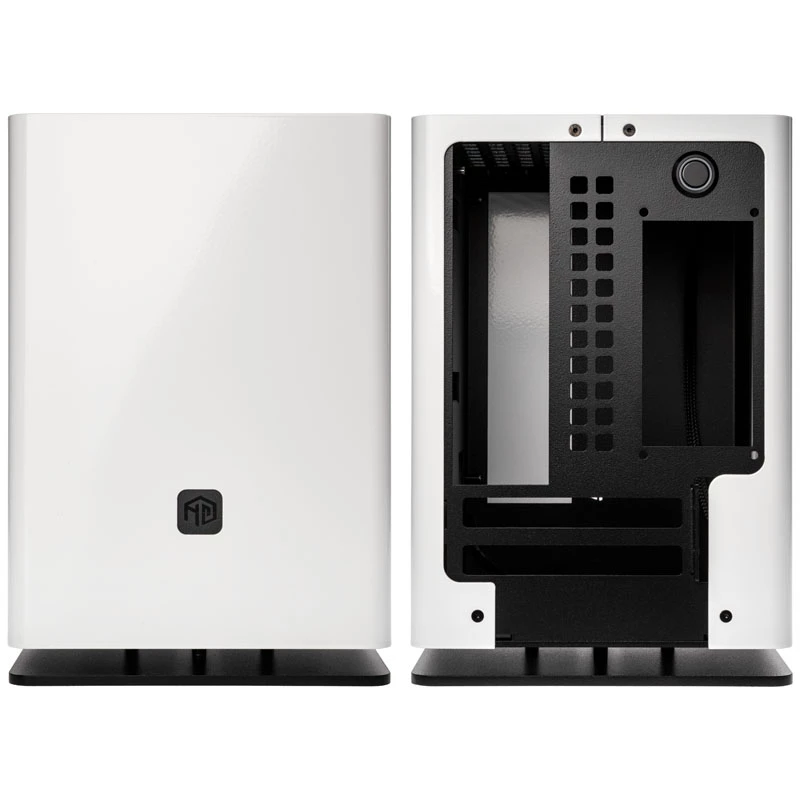 HGC Osmi 3.1 alumiininen Mini-ITX-kotelo - valkoinen