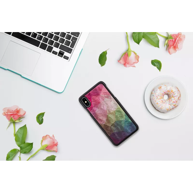 iKins suojakotelo iPhone XS Max – vesikukkakuvio, musta