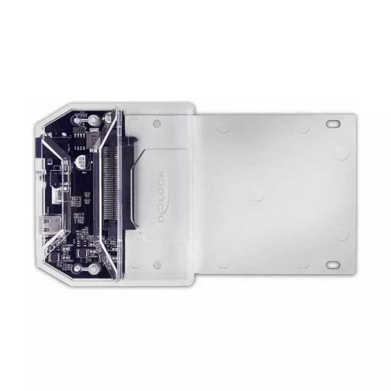 DeLOCK USB Type-C -telakointiasema 1 x U.2 SSD musta