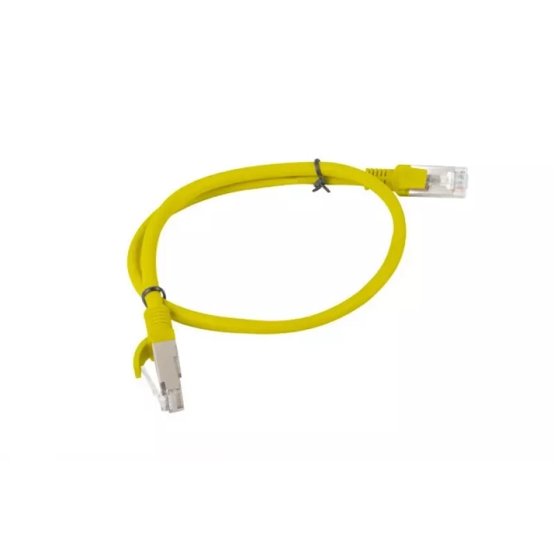 Lanberg PCU6-20CC-0050-Y Cat.6 UTP -patch-kaapeli, 0,5 m, keltainen, 10 kpl:n pakkaus
