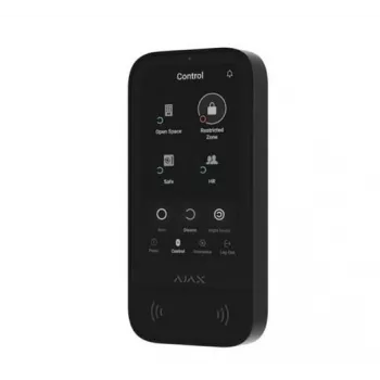 Näppäimistö Ajax KeyPad TouchScreen RF musta paristokäyttöinen