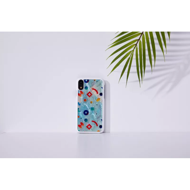 iKins älypuhelinkotelo iPhone XR — valkoinen Poppin Rock suojakotelo