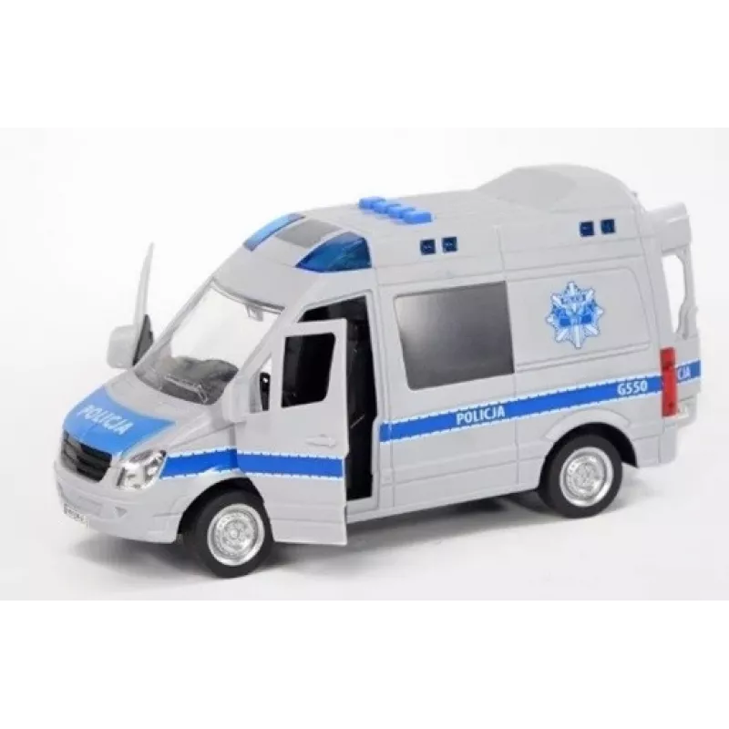 Mekaaninen lelu Madej malli 075007 — poliisi äänellä, vetomekanismi