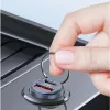 Autolaturi usams C38 30W — 1x USB-A + 1x USB-C pikalataus