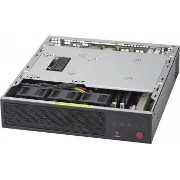 Super Micro Supermicro SC101F - Ultra Small Form Factor - Mini-ITX - ilman virtalähdettä - musta (CSE-101F)