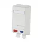 METZ CONNECT BTR E-DAT modul 8/8(8) APF - asennusrasia verkkopintaan - pure white - 2 porttia (1309150102-E)