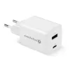 Seinänturi everActive SC-450Q 45W 1×USB-C 1×USB-A valkoinen