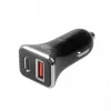 Yleislaturi autoon USB-A+C QC TB ASTBXLU2USBACQC