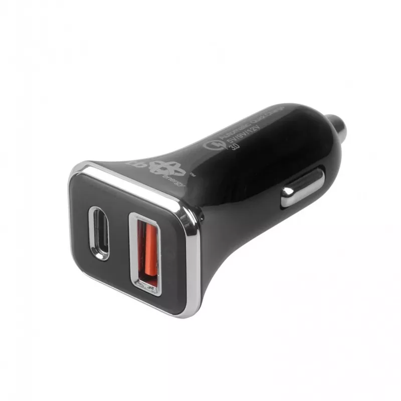 Yleislaturi autoon USB-A+C QC TB ASTBXLU2USBACQC