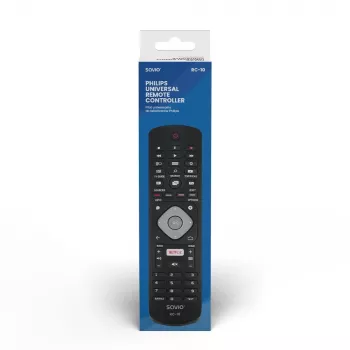 SAVIO RC-10 -kaukosäädin Philips TV:lle, IR langaton, musta, painikkeet