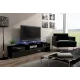 Cama TV-taso EVORA 200 musta/musta kiiltävä