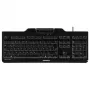 CHERRY KC 1000 SC näppäimistö yleiskäyttöinen USB AZERTY belgialainen musta