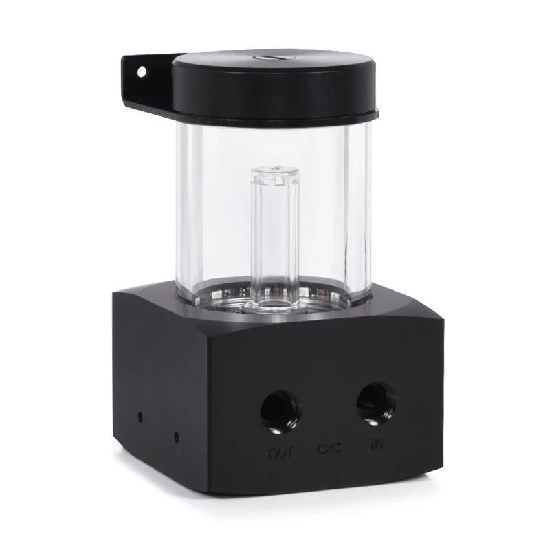 Alphacool Core 100 Aurora 15393 paisuntasäiliö, D5/VPP, ARGB, asetaali/akryyli, musta