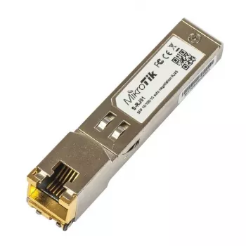 Verkkokytkinmoduuli MikroTik S-RJ01 — 1× Gigabit-Ethernet (RJ-45), 1000 Mbit/s, 1,25 Gbit/s tiedonsiirtonopeus, 0,1 km siirto