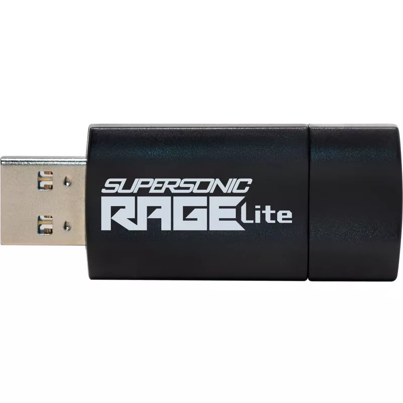 USB-muistitikku PATRIOT Rage Lite 512GB 120 MB/S USB 3.2 sisäänvedettävä musta (PEF512GRLB32U)