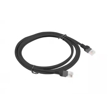 Lanberg PCU6-10CC-0200-BK Cat.6 U/UTP -kytkentäkaapeli, 2 m, musta
