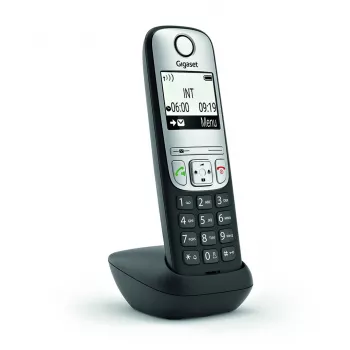 Gigaset A690HX analoginen/DECT-puhelin, soittajan tunnistus, musta, hopea