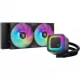 All-in-One-nestekylmä DeepCool LE240 V2 240 mm, 2x120 mm tuuletin, hydraulilaakeri, AM5-tuki, 41 cm letkut, musta