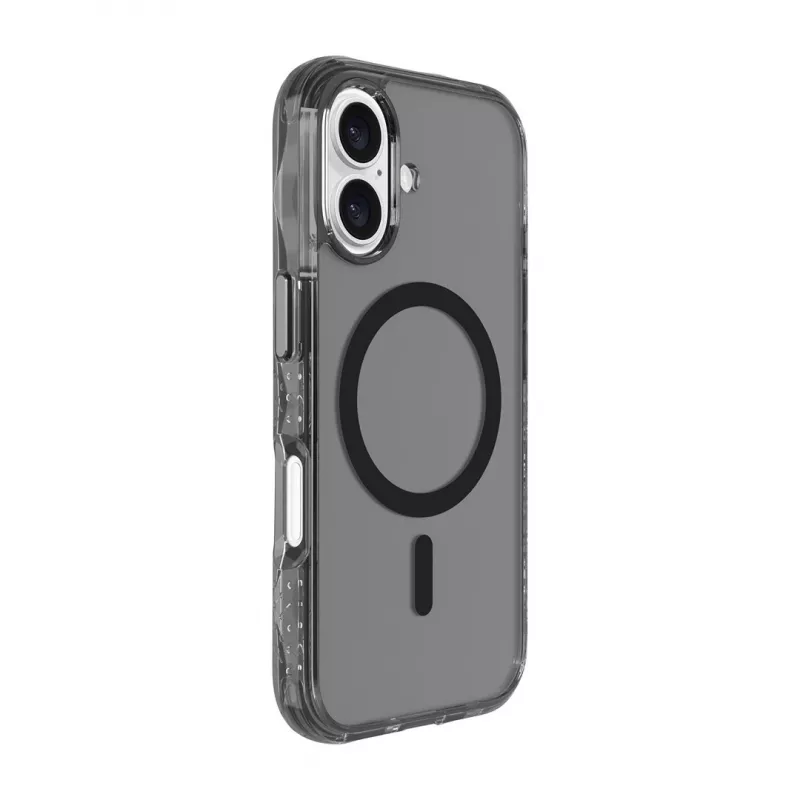 Suojakotelo LAUT CRYSTAL MATTER X iPhone 16 -sarjalle läpinäkyvä musta