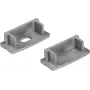 Päätykappaleet U-profiilille 20 mm EUROLITE 51210867 hopea