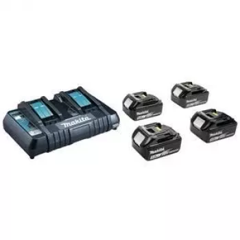 MAKITA virtalähdesarja 18V (BL1850Bx4+DC18RD) MAKPAC