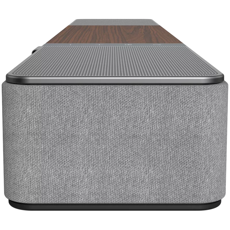 Soundbar KLIPSCH Flexus CORE 100 — 2.1 kanavaa, 100 W, sisäänrakennettu subwoofer, harmaa/pähkinä