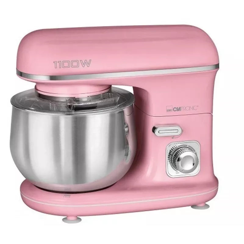 Tehosekoitin CLATRONIC KM 3711 — 1100 W, 5 L kulho, pinkki
