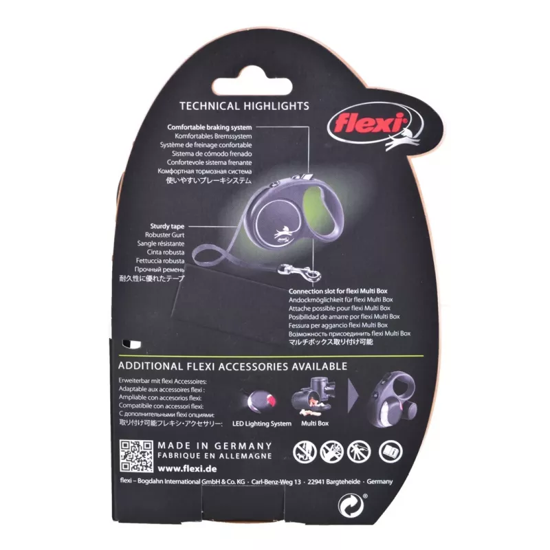 Flexi Black Design S 5 m automaattinen koiranhihna
