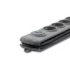 Ylijännitesuoja Qoltec 50165 harmaa 6 AC-pistorasiaa 230 V 1,8 m