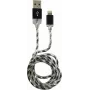 LC-POWER kaapeli USB-Lightning-1M-8 1 m musta/hopea, USB-A → Lightning (LC-C-USB-LIGHTNING-1M-8)