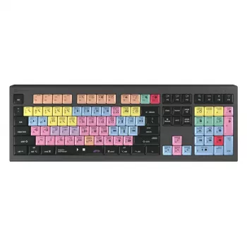Logickeyboard ASTRA 2 -näppäimistö USB AZERTY englanti musta Full-Size 104 näppäintä