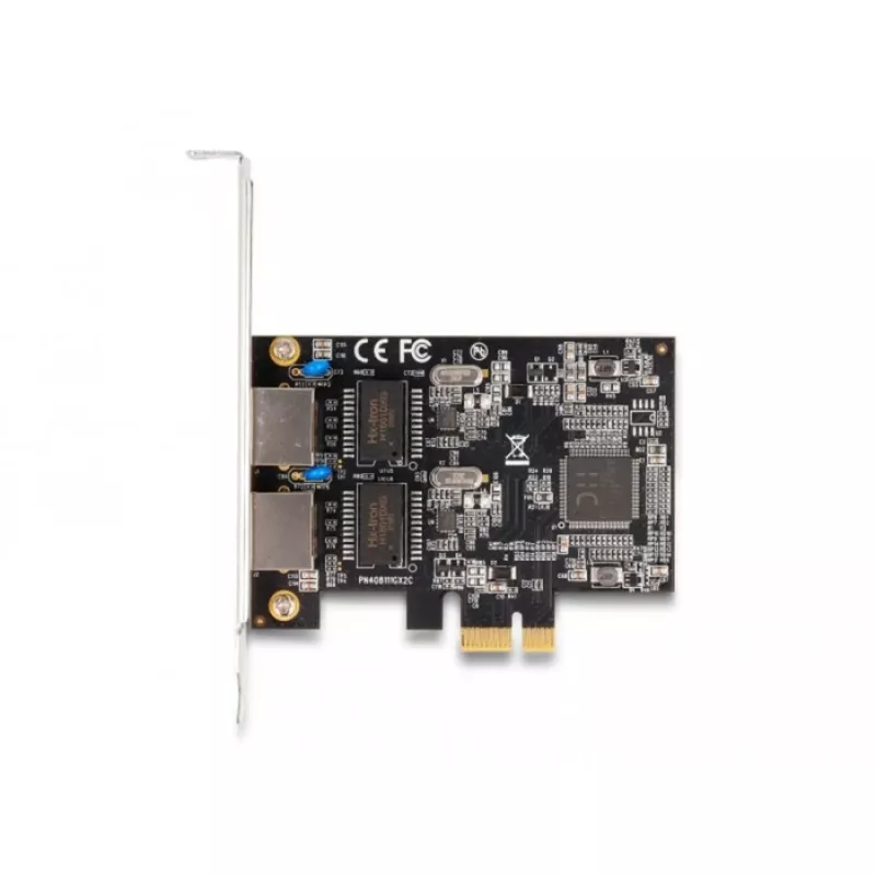 Delock PCI Express x1 -kortti 2 x RJ45 Gigabit LAN RTL8111 (88615)