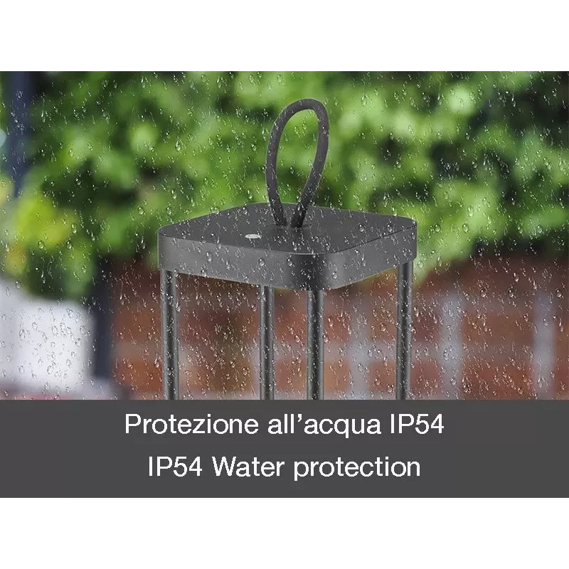 Uudelleenladattava lyhty Beper P207ILI100 — musta, kannettava LED-valaisin