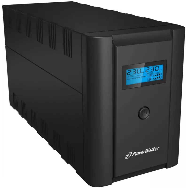 PowerWalker VI 1200 LCD/FR Line-Interactive 1,2 kVA 600 W 4 AC-lähtöä