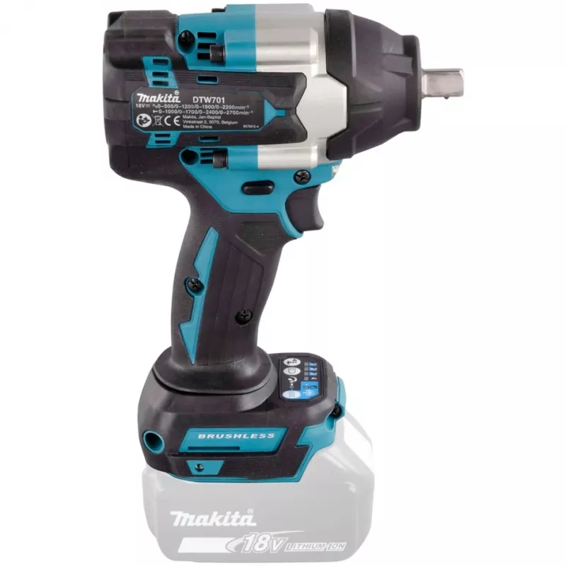 Makita DTW701Z akkuiskuruuvinväännin 2700 kierr./min musta, sininen