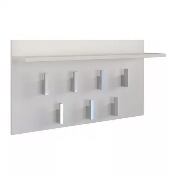 Vaateteline Top e shop WIESZAK 2F BIEL MAT, lastulevy, 7 koukkua, 700×200×400 mm