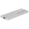 Transcend ESD240C - SSD - 480 GB - ulkoinen (kannettava) - M.2 - USB 3.1 Gen 2 (USB-C-liitäntä) - hopea