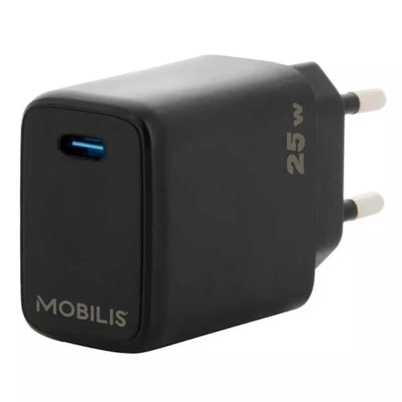 Mobiililaitteen laturi Mobilis 001380 Universal musta AC pikalataus