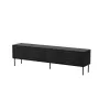 Cama CORTINA 4D TV-taso 200x40x55 musta