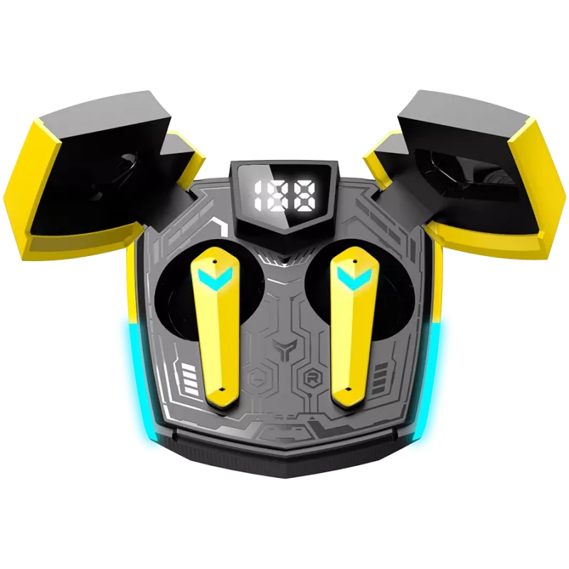 Canyon GTWS-2 kuulokkeet langaton korvakoukku Gaming USB Type-C Bluetooth lataustelakka keltainen (CND-GTWS2Y)