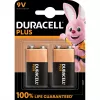 Duracell Plus 9V paristo (MN1604 / 6LR61), 2 kpl