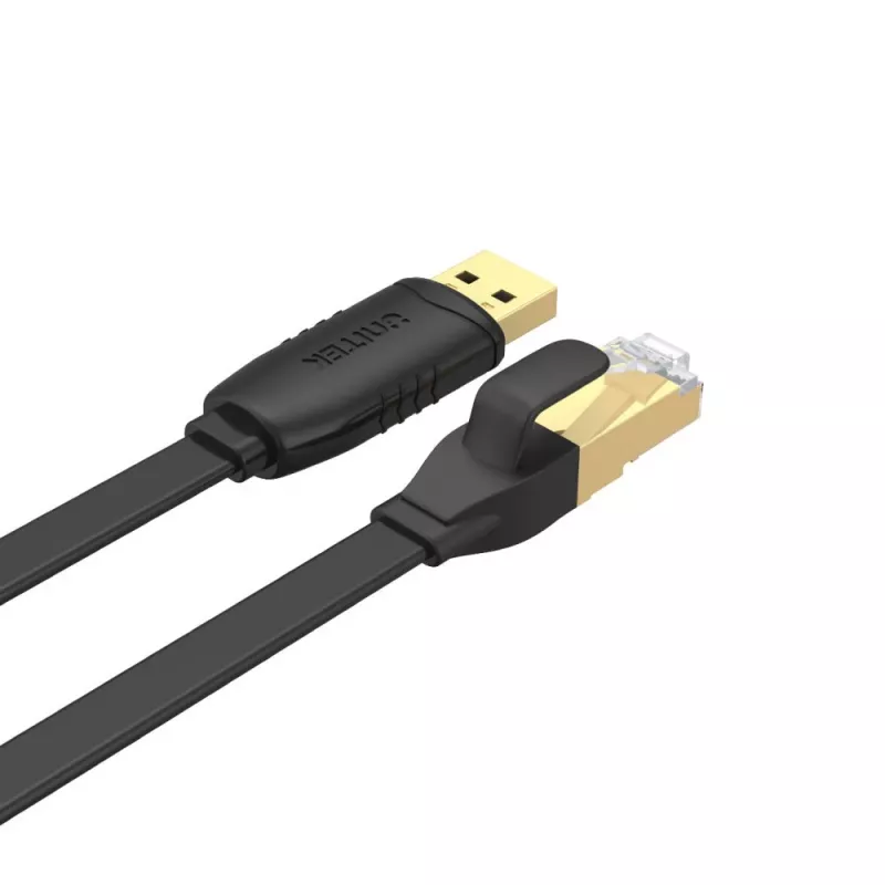 Unitek Y-SP02001B USB 2.0 – RJ-45 konsolikaapeli, 1,8 m, musta