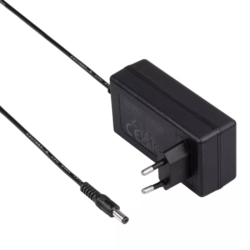 Akyga AK-TB-35 yleislaturi, 24 V, 2 A, 48 W, 5,5 x 2,1 mm, 1 m