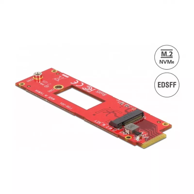 Muunnin EDSFF E1.S M.2 Key M -paikkaan NVMe DeLOCK 63797