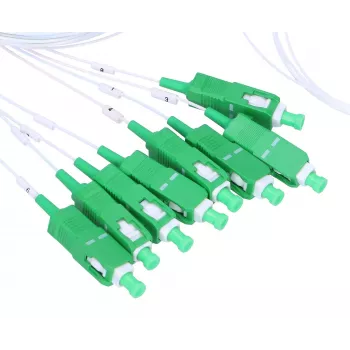 Kaapelisplitteri Extralink Splitter 1:8 PLC SC/APC 900µm 1,5m vihreä valkoinen