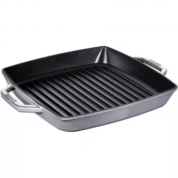 Grillipannu Staub 40511-684-0 neliömäinen 28 cm, induktiokelpoinen, grafiitinharmaa