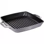 Grillipannu Staub 40511-684-0 neliömäinen 28 cm, induktiokelpoinen, grafiitinharmaa