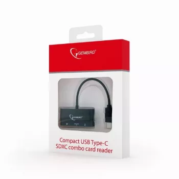 Kortinlukija USB-C SDXC/yhdistelmä/musta